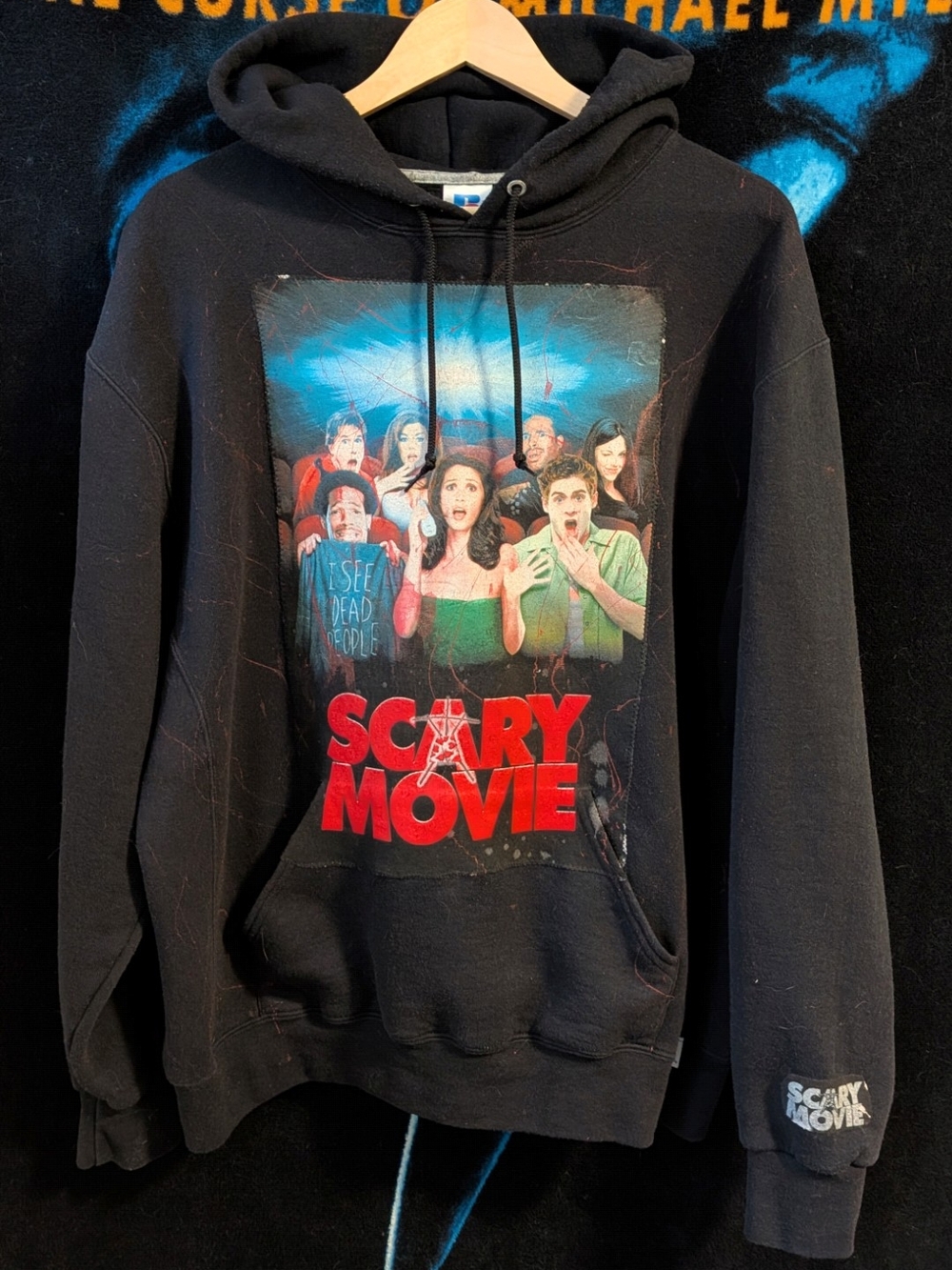 Custom Sewn "Scary Movie" Hoodie - Comedy Ghostface Black Hoodie